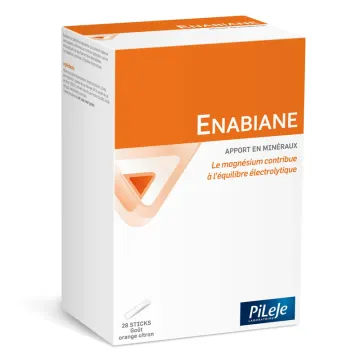 PILEJE ENABIANE MINÉRAUX POTASSIUM CALCIUM MAGNÉSIUM 28 STICKS