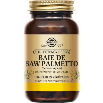 Solgar Saw Palmetto Baies de palmier nain 100 gélules