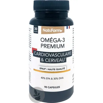 Nat & Form Oméga 3 Premium Epax 90 Capsules
