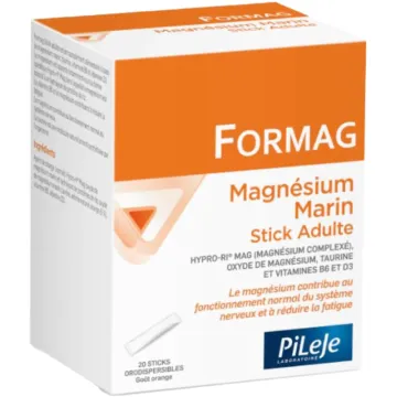 Pileje Formag Magnésium Adulte Arôme Orange 20 Sticks