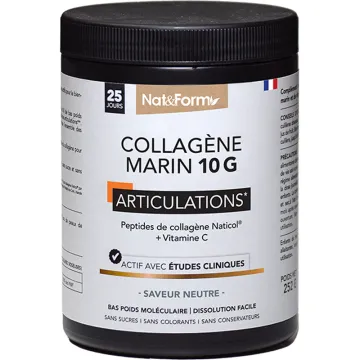 Nat & Form Collagène Marin Articulation Poudre 252 g