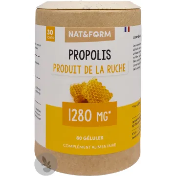 Nat & Form Propolis 60 Gélules