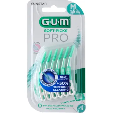 Sunstar GUM Soft-Picks Pro Bâtonnets Interdentaires Medium x30