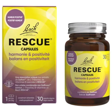 Rescue Jour Capsules Harmonie & Positivité Fleurs de Bach - 30 capsules