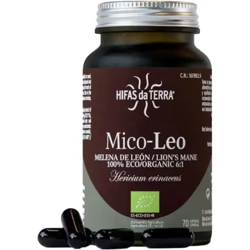 Hifas da Terra Mico-Leo Hericium Erinaceus Bio Recharge 60 Gélules