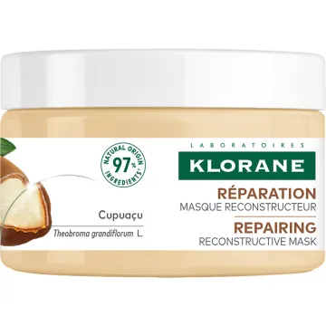 Klorane Masque 3-en-1 Nutrition et Réparation Beurre de Cupuaçu Bio 250 ml