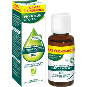 Huile essentielle bio de menthe poivrée 30 ml – Phytosun Arôms
