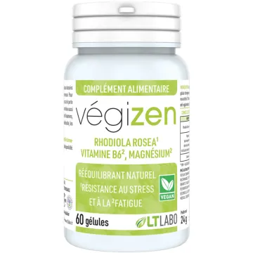 LT Labo Végizen Rhodiola Magnésium B6 60 gélules