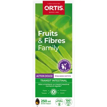 Fruits & Fibres Family Action Douce Sirop 250 ml Ortis