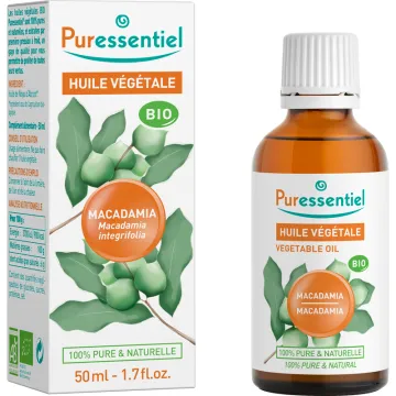 Huile végétale Macadamia Bio 50 ml Puressentiel