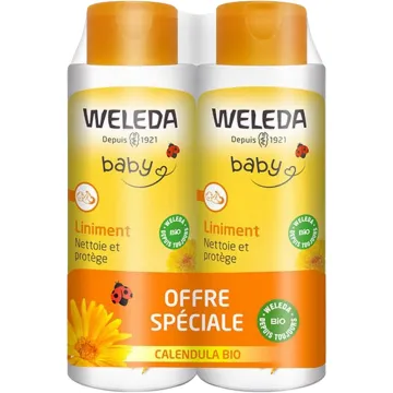 Weleda Bébé Liniment Calendula Bio 400 ml - Lot de 2