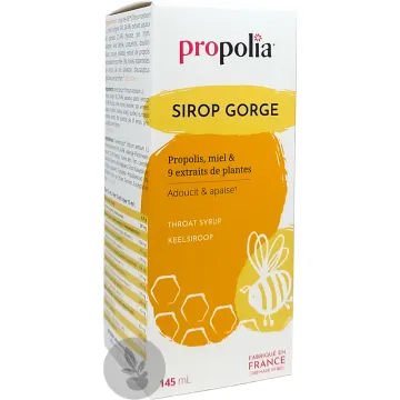Propolia Sirop Gorge Adoucit et Apaise 145 ml