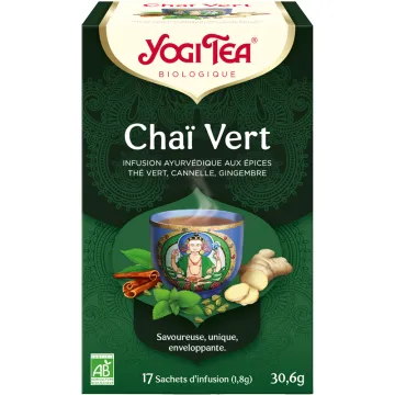 Yogi Tea Chaï Vert Infusion Bio 17 sachets