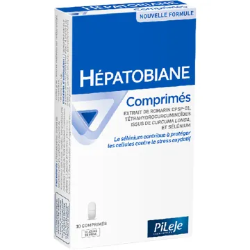 Pileje Hepatobiane Romarin et Curcuma 30 comprimés