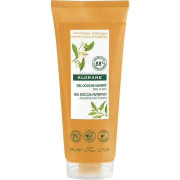 Klorane Gel Douche Nutritif Cupuaçu Bio Fleur d'Oranger 200 ml