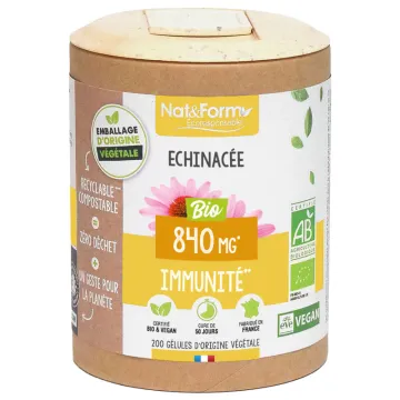 Échinacée Bio 200 gélules Nat & Form