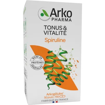 Arkopharma Arkogélules Spiruline Tonus et Vitalité Bio 150 gélules