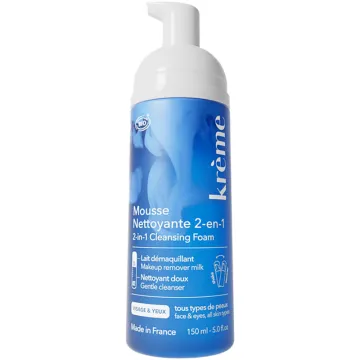 Krème Mousse Nettoyante 2en1 Bio 150 ml