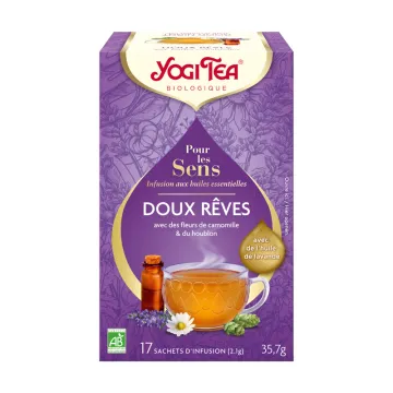 Yogi Tea Tisane Pour les Sens Doux Rêves BIO 17 sachets