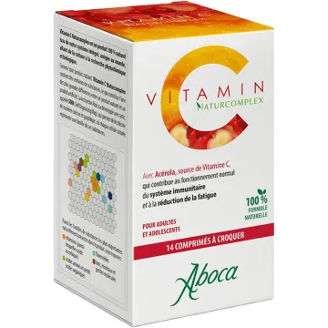 Aboca Vitamin C Naturcomplex Acérola Comprimés à croquer - Boîte de 14
