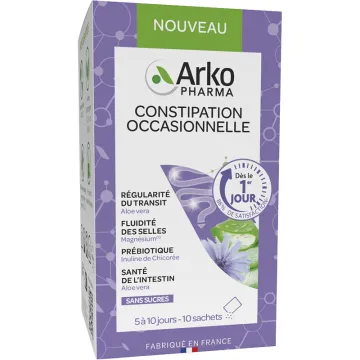 Arkopharma Transit Occasionnel Aloe Vera Magnésium 10 sachets