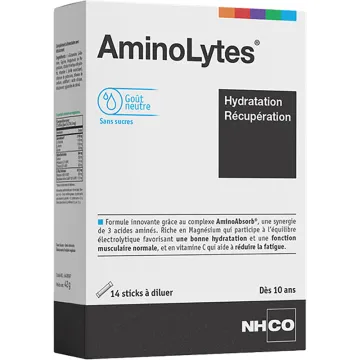 NHCO Aminolytes Hydratation Récupération Neutre 14 sticks