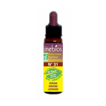 Inebios Fleur de Bach n°31 Vervain Verveine Bio 10 ml
