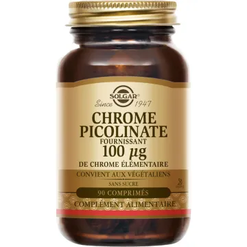 Solgar Chrome Picolinate 100 µg 90 comprimés