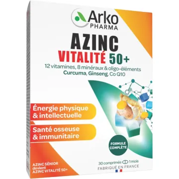 Arkopharma Azinc Vitalité 50+ 30 Comprimés