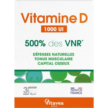 Vitavea Vitamine D 1000 UI Os & Immunité 90 comprimés