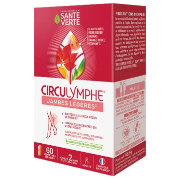 Santé Verte Circulymphe Jambes Légères 60 comprimés