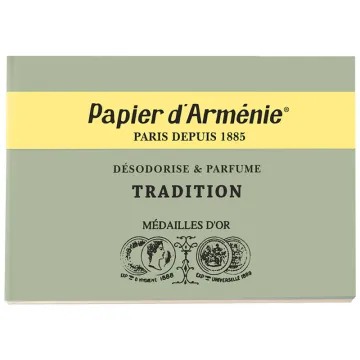 Papier d'Arménie Désodorise et Parfume 36 papiers à brûler Classiques