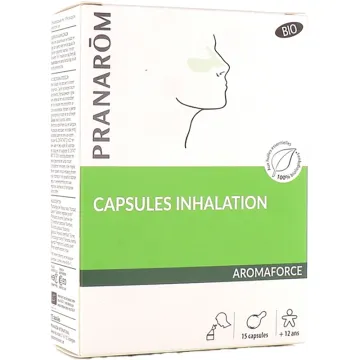 Pranarôm Aromaforce Capsules Inhalation Bio Boîte de 15