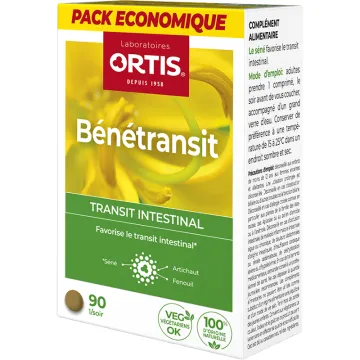 Bénétransit Transit Intestinal 90 comprimés Ortis