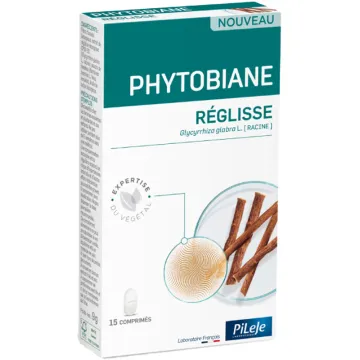 Pileje Phytobiane Réglisse bio 15 comprimés