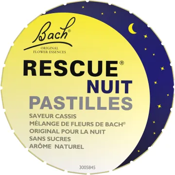 Rescue Nuit Pastilles Cassis Fleurs de Bach - 50 g