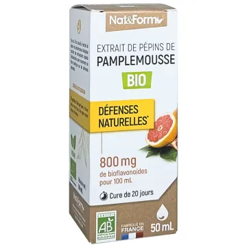 Nat & Form Extrait de Pépins de Pamplemousse Bio 50 ml