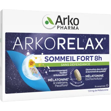 Arkopharma Arkorelax Sommeil Fort 1,9 mg Mélatonine 15 comprimés
