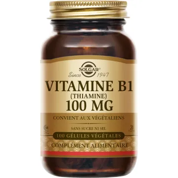 Solgar Vitamine B1 100 mg 100 gélules