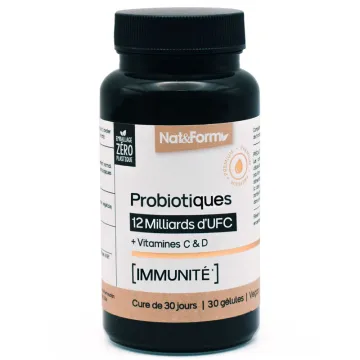 Nat & Form Probiotiques Immunité 30 Gélules