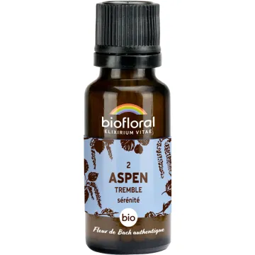Fleur de Bach n°2 Aspen bio en granules sans alcool 19,5 g – Biofloral