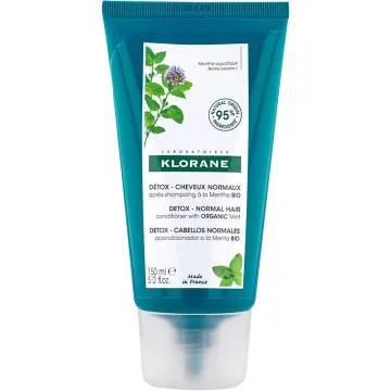 Klorane Détox Après-Shampoing Menthe Aquatique Bio Cheveux Normaux 150 ml