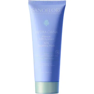 Sanoflore Hydra Ciana Masque SOS Apaisant Bio au Bleuet 75 ml