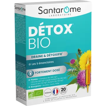 Santarome Détox Bio – 20 ampoules de 10 ml