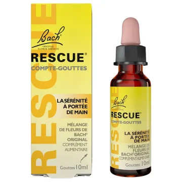 Rescue Jour Fleurs de Bach Original - Flacon compte-gouttes 10 ml