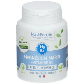 Nat & Form Magnésium + B6 80 Gélules