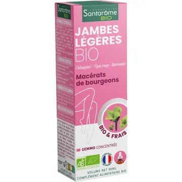 Santarome Complexe de Bourgeons Bio Jambes Légères – 30 ml