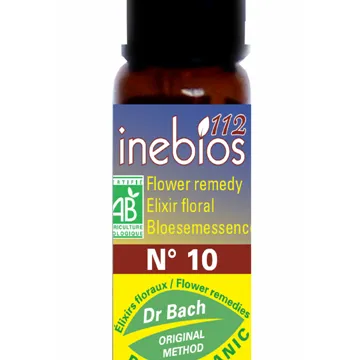 Inebios Fleur de Bach n°10 Crab Apple Pommier Sauvage Bio 10 ml