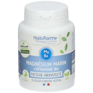 Nat & Form Magnésium + B6 40 Gélules