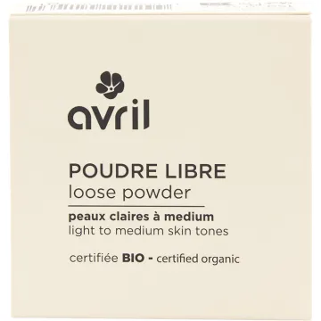 Avril Poudre Libre Bio Recharge 15 g – Claires à Médium